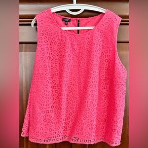 Talbots Pink Tank Top with Rounded Neckline